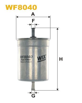 WIX FILTERS Kütusefilter WF8040